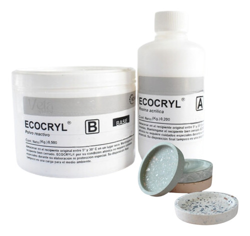 Resina Acrilica Ecocryl 700g Base Agua Simil Cerámica 