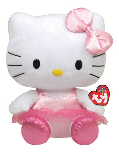 Imagem 1 de 6 de Boneca De Pelúcia Hello Kitty Bailarina 15 Cms Ty Dtc