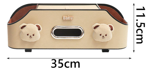 Organizador Para Asiento Trasero De Coche, Oso Caqui