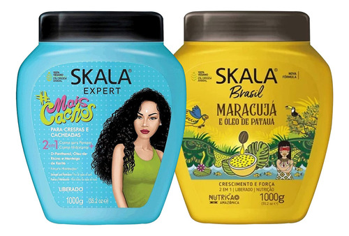 Skala Set De Cuidado Del Cabello: Expert Mais Cachos 2 En 1