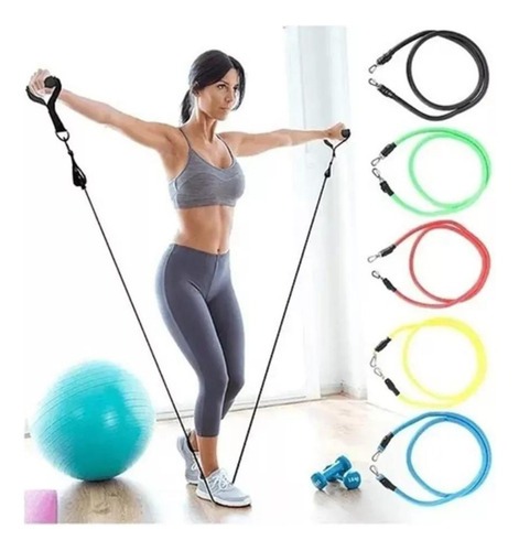 Set Bandas Elásticas Resistencia Para Ejercicios 11 Piezas