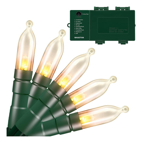 Luces De Navidad Con Temporizador: Luces De Cuerda De Funcio