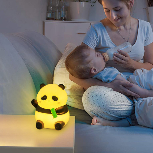 Y Lámpara De Gel De Sílice Cute Pandas Night Light Pat