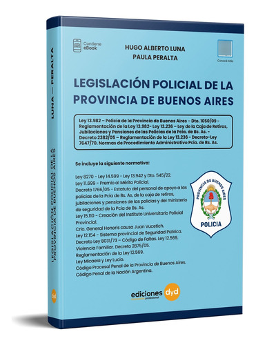 Legislación Policial De La Provincia De Buenos Aires - Luna