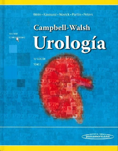 Libro Urología Campbell-walsh Tomo 3 De Alan J. Wein, Louis