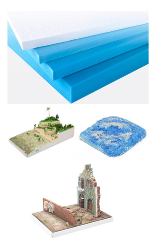 4 Uds. Tablero Artesanal De Espuma Diy 30x20x3cm 30x20x4cm
