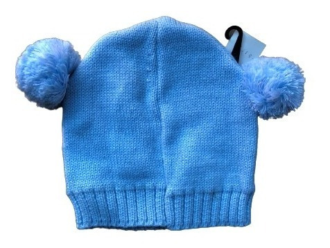 Imagen 2 de 3 de Gorro De Lana Argentina Con Pompones