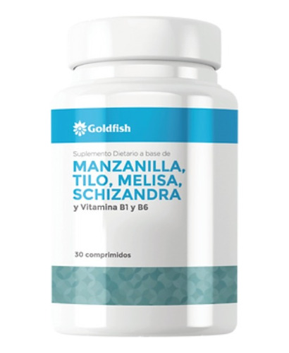 Manzanilla Tilo Melisa Schizandra Vit B1 B6 Goldfish 30caps