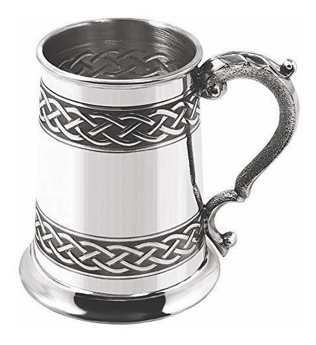 English Pewter Company Embossed Celtic Knot Design 1 Pint Pe