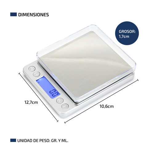 Balanza de cocina digital Femmto CS004-PLATEADO plateado