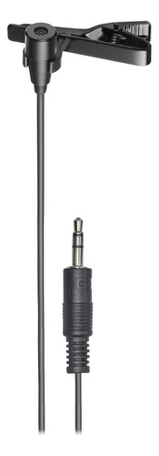 Micrófono Lavalier De Condensador Audio-technica Atr3350xis Color Negro