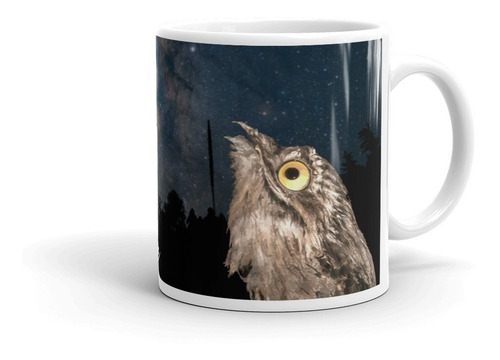 Imagem 1 de 7 de Caneca Personalizada Aves De Ubatuba (urutau)