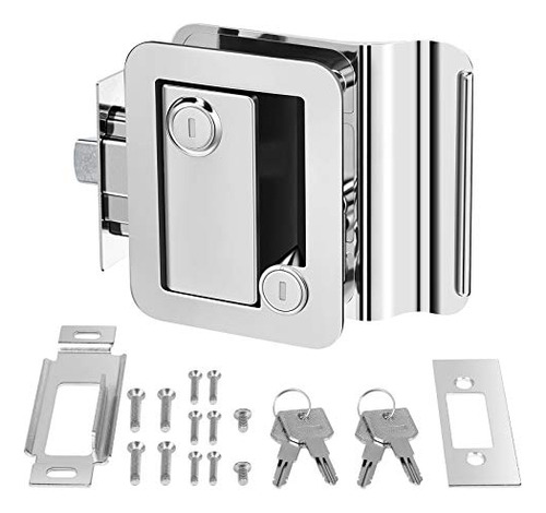 Rv Trailer Camper Entry Door Lock Handle - Manija De Ce...