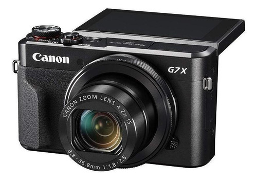 Imagem 1 de 4 de  Canon PowerShot Serie G G7 X Mark II compacta cor  preto