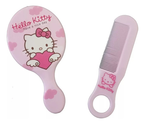Mini Espejo Peine Corazon Hello Kitty 12 Piezas