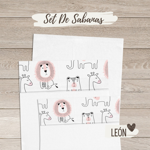 Set De Sabanas  Bebé Cuna Colecho (0.80 X 0,50 Cm )