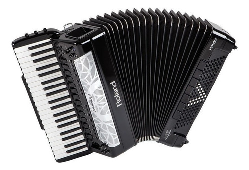 Acordeon digital Roland Fr 8x Bk cor preto V-Accordion