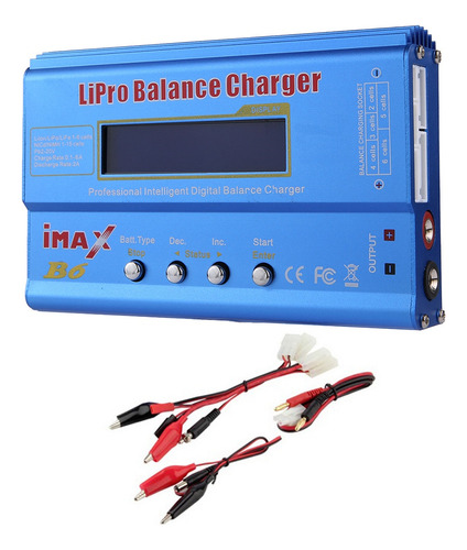 Para Cargador De Batería Lipo Imax B6 De 80 W+cable Nimh Li-