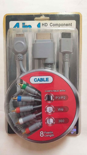 Cable De Video De Alta Definición Para Wii, Xbox Y Play