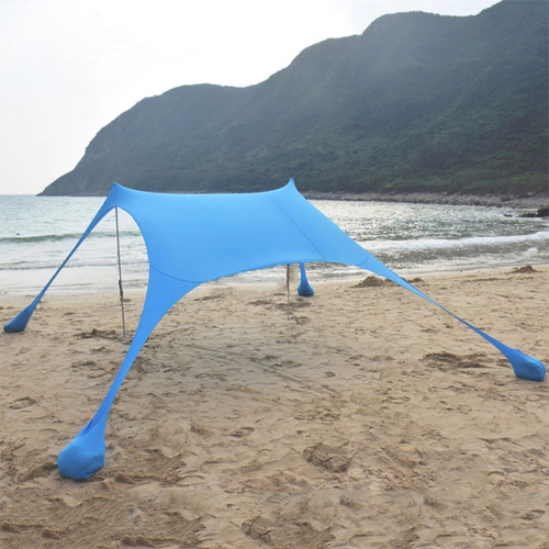 Imagen 5 de 9 de Carpa De Playa Gazebo Toldo Portátil 2 Posiciones Playera