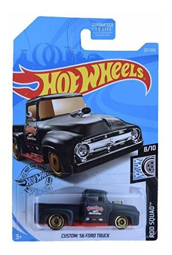 Hot Wheels Custom '56 Ford Truck 227/250, Negro