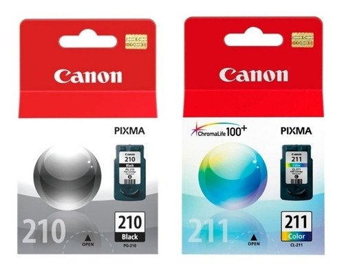 Pack Cartuchos Canon 210 + 211 Mp240 250 480 490 495 Backup
