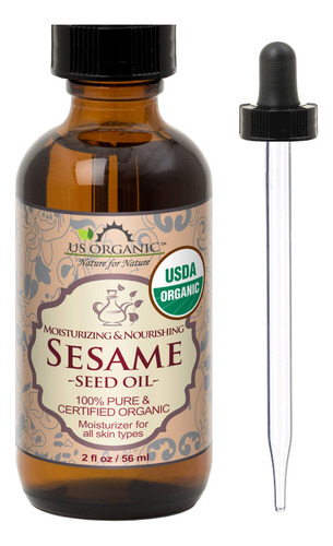 Aceite De Semillas De Sésamo Us Organic, Sin Tostar, Sin Ref