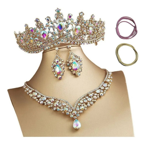 Accesorios Para El Cabello Nupcial Corona Diamante Aleación