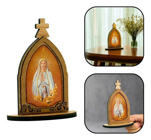 Capela Capelinha Nossa Senhora De Fátima Madeira De Mesa