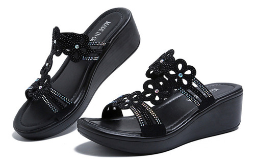 Zt Cuñas De Estilo Bohemio Slipper Mujer Casuales Zapatos