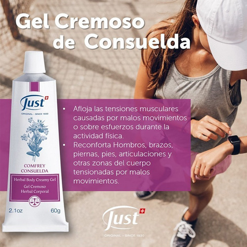 Imagen 5 de 7 de Gel De Consuelda 60g Producto Just Original Envío Gratis