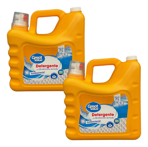 Pack 2x Detergente Antibacterial Con Bicarbonato G V Bio 7 L