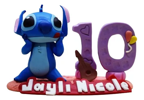  10 piezas de decoración de pastel de Lilo y Stitch