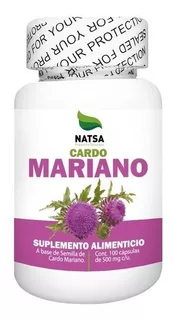 Cardo Mariano, 100 Cápsulas, Calidad Premium Sabor Natural