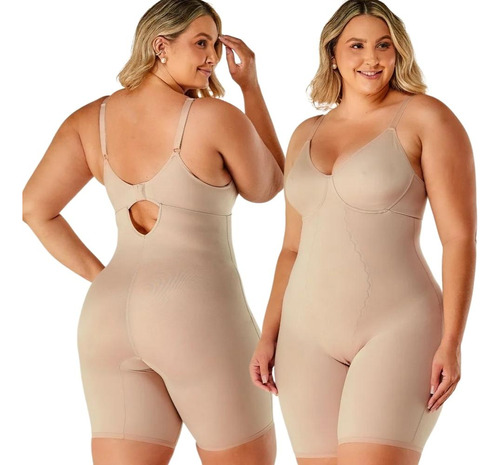 Body Modelador Bermuda Cinta Modeladora Macaquinho Plus Size