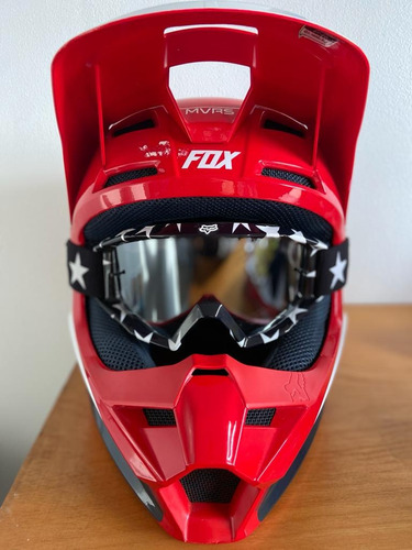 Casco Fox V1 Dot Mas Antiparras Fox