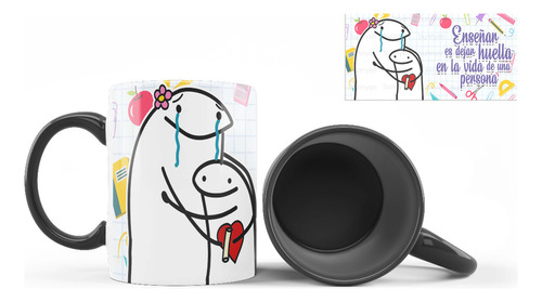 Taza Interior De Color, Flork, Maestra, Huella En La Vida