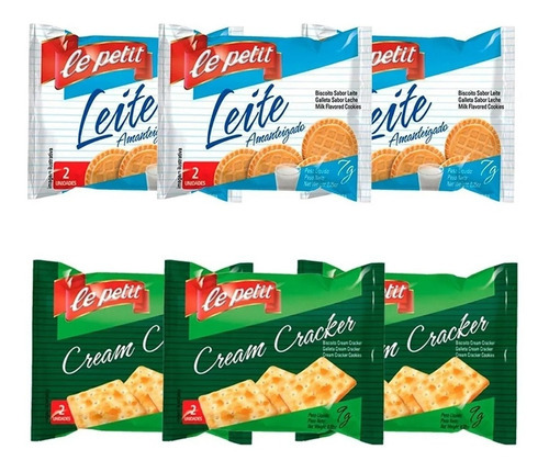 Sache Biscoito Ao Leite E Cream Cracker 360un Clinica Lanche