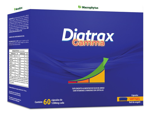 Diatrax Gamma (gamma Oryzanol) 1200mg 60caps Macrophytus