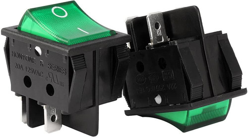Interruptor Uxcell Dpst 4 Terminal De Encendido / Apagado Ve