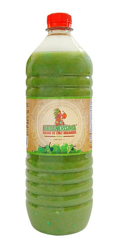 Salsa De Chile Habanero Habanerísima Verde De 1 Lt