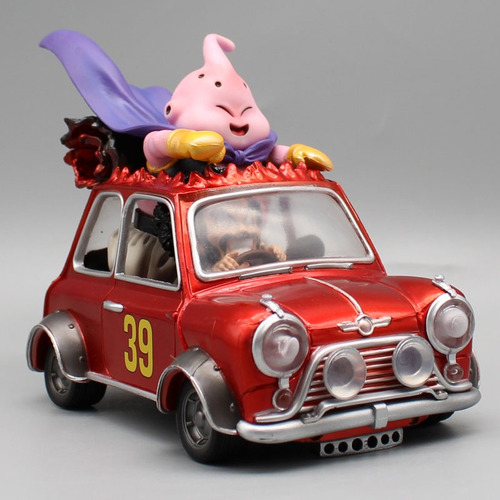 Figura Majin Buu Y Mr Satán En Auto 12cm Dbz Importado