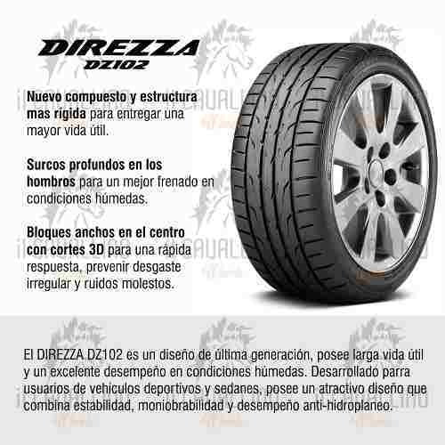 Kit 2 Neumaticos Dunlop Direzza Dz102 205 45 R16 6 Cuotas