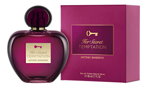 Imagen 2 de 4 de Perfume Banderas Her Secret Temptation Eau De Toilette Natural Spray 80 mL Para Mujer