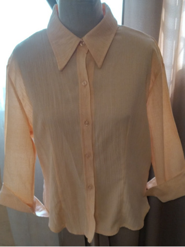 Camisa Talle 5 Color Durazno Manga 3/4 Excelente!!!