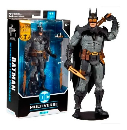 Batman By Todd Mcfarlane Gold Label Dc Multiverse 17 Cm