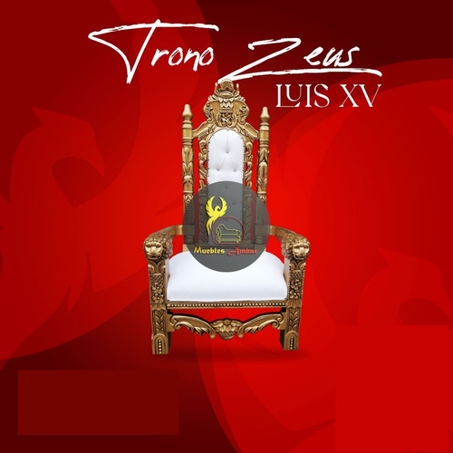 Trono Luis Xv Modelo Zeus, Elegante, Fino, León