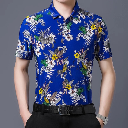 Ropa Floral De Verano Para Hombre Con Estampado Masculino De