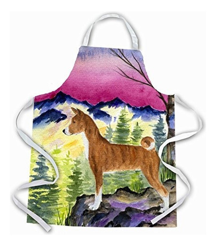 Carolines Treasures Ss8371apron Basenji Delantal Large Multi