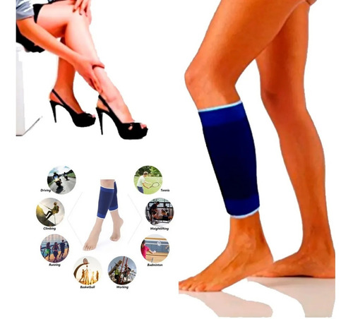 Imagen 4 de 8 de Pantorrillera Deportiva Elasica X2 Unidades Running Fitness
